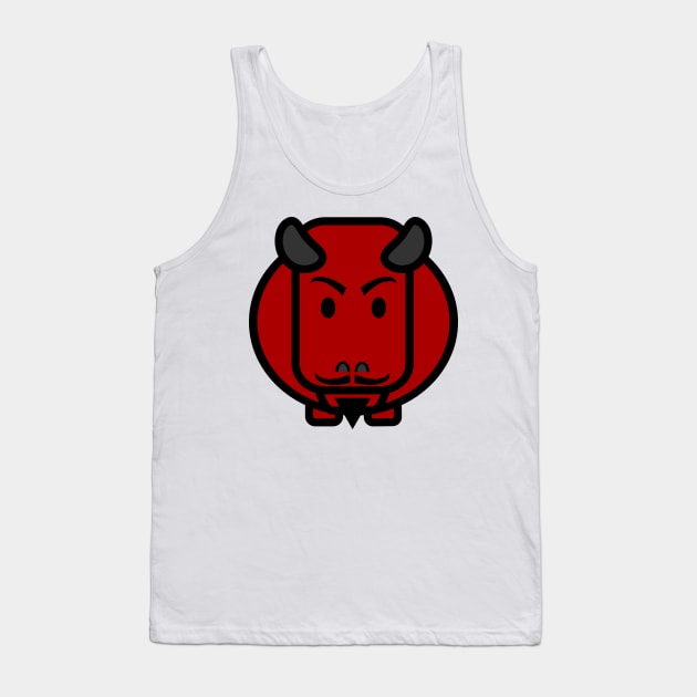 Horny Devil Tank Top by Mootations
